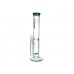 Clover Glass - 15.5" Inline Perc Color Rim & Lip Water Pipe [WPA-245]