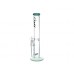 Clover Glass - 15.5" Inline Perc Color Rim & Lip Water Pipe [WPA-245]
