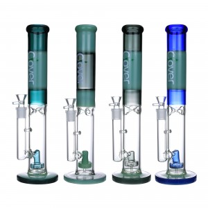 Clover Glass - 15.5" Color Tube Perc Water Pipe [WPA-281] 