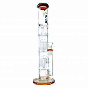 15.5" "CG" Clover Glass Water Pipe [WPA-77]