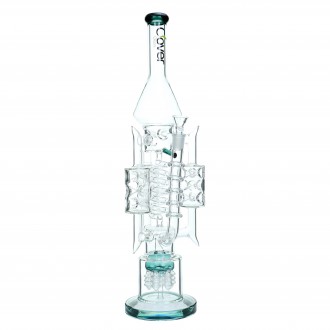 Clover Glass - 20" Spikey Arms Rocket Perc Multi Perc WP 14F - [WPA-88]