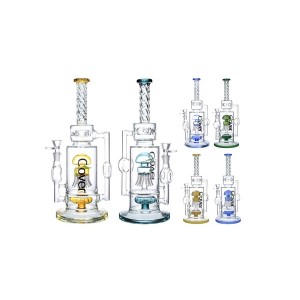 Clover Glass - 13" Multi Perc Water Pipe [WPC-131]