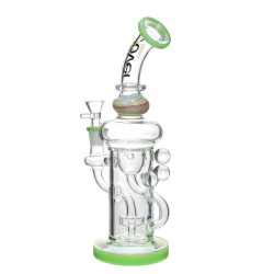 Clover Glass - 10.25" Recycler Water Pipe [WPD-217]