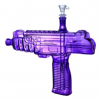 Clover Glass - 10" Heavy Hitter Machine Gun Water Pipe