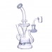 Clover Glass - 8.5" Funnel Style Inline Perc Recycler Water Pipe Clover Glass 8.5 Inch Funnel Style Inline Perc Recycler Water Pipe