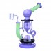 Clover Glass - 8.5" Multi-Tone Showerhead Perc Recycler Water Pipe Clover Glass - 8.5" Multi-Tone Showerhead Perc Recycler Water Pipe - Vibrant Design with Smooth Filtration