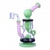 Clover Glass - 8.5" Multi-Tone Showerhead Perc Recycler Water Pipe Clover Glass - 8.5" Multi-Tone Showerhead Perc Recycler Water Pipe - Vibrant Design with Smooth Filtration
