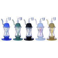 Clover Glass - 8.5" Sipper-Style Showerhead Perc Incycler Dab Rig - [WPE-827]