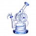 Clover Glass 8.5 Inch Dual Wheel Loop Inline Perc Recycler Water Pipe