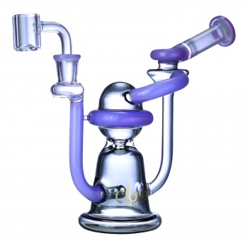 Clover Glass - 7.5" Galactic Recycler Water Pipe - [WPE-903]