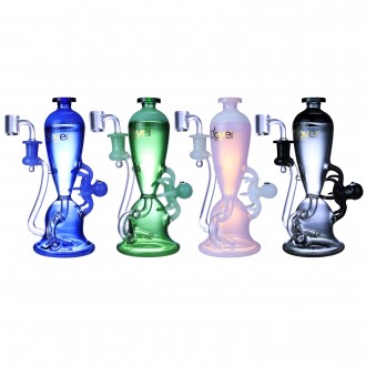 Clover Glass - 8" Octo's Hydration Recycler Water Pipe - [WPE-904]