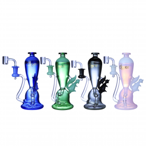 Clover Glass - 8" Squirrel's Hydration Recycler Water Pipe -  [WPE-907]
