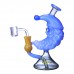Clover Glass - 7.5" Crescent Santa Beaker Base Dab Rig Clover Glass 7.5 Inch Crescent Santa Beaker Base Dab Rig