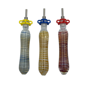 3.75" Color Stripe Nectar Collector With Ti Tip 10Female [CH300] 