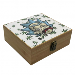 Bamboo Large Box Package- Box/Jar/Grinder/Small Tray/ Jar Labels  - Assorted Designs [BLP] 