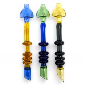 ShroomTop Quadra-Rim Glass Dabber W/ Carb Cap - [SG1880]