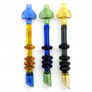 ShroomTop Quadra-Rim Glass Dabber W/ Carb Cap - [SG1880]