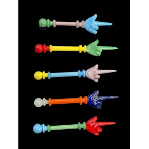 Solid Color Art Dabber With Palm Art Assorted Colors [DAB223]