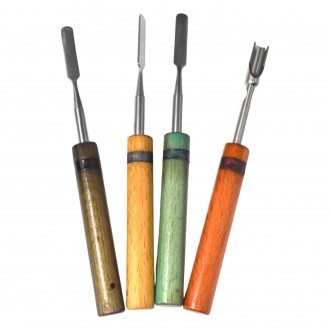 Assorted Color Wooden Handle Dabber with SS Tip