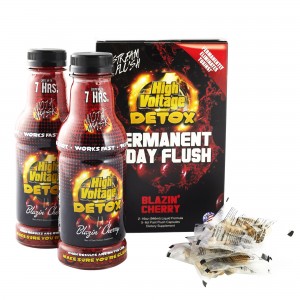 High Voltage Permanent 5 Day Flush 32oz (16oz x 2) - Blazing Cherry Flavor [HVPFBC6]