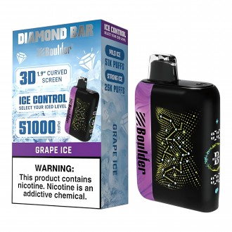 Boulder Diamond Bar 51K Puffs 20ml Disposable Vape - Display of 5*