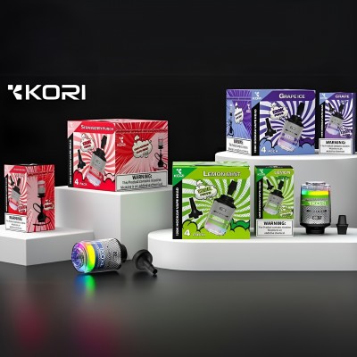 KORI Hookah Head 2-in-1 Disposable E-Hookah 120K Puffs - 4ct Display