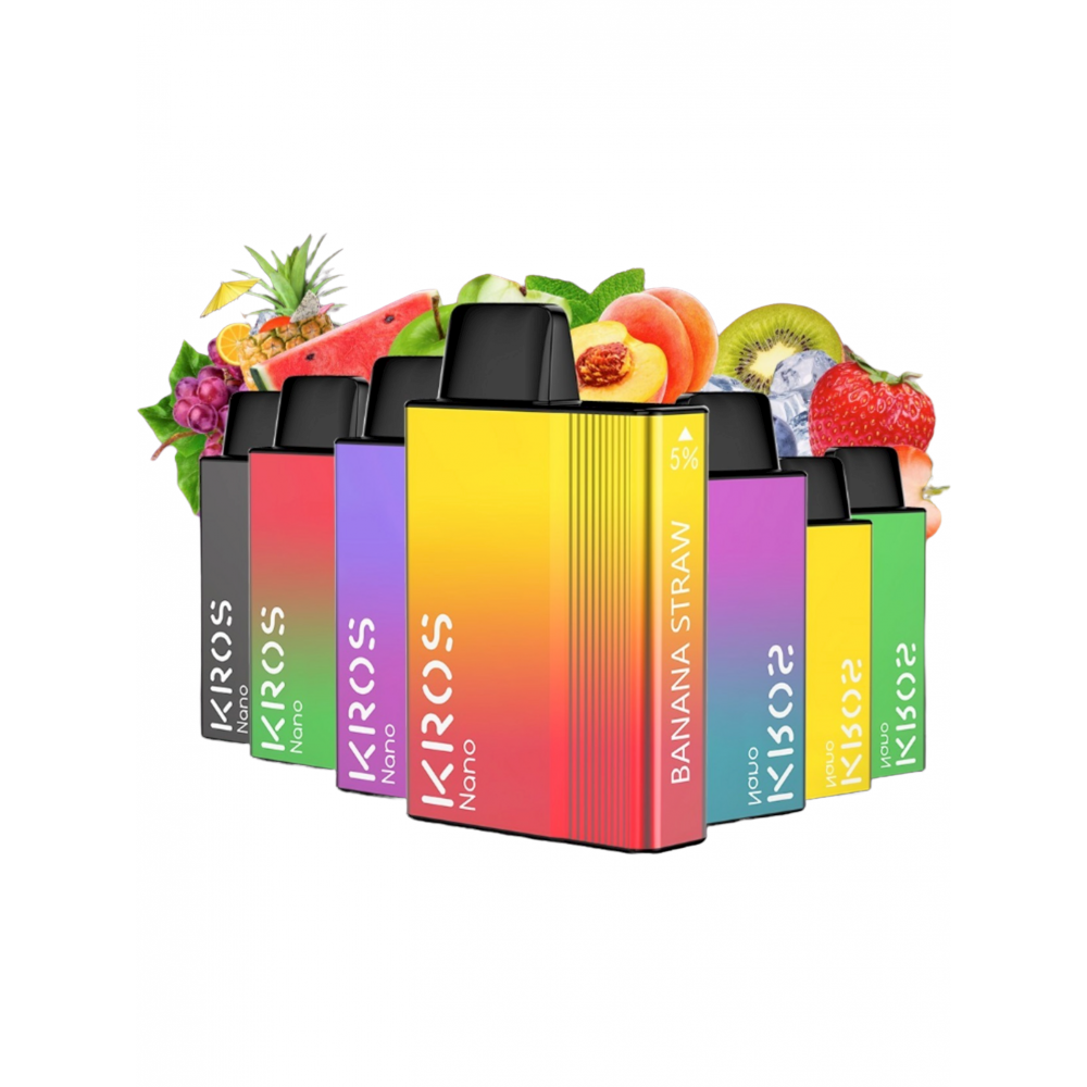 KROS Nano Rechargeable Disposable Pod 13ml 5 5000 Puffs - 6ct Display