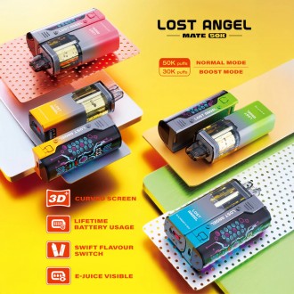 Lost Angel Mate 50,000 Puffs Disposable Vape - 5ct Display*