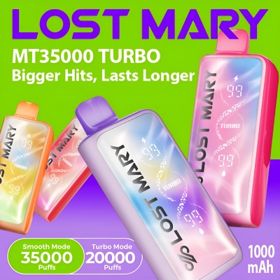 Lost Mary MT35000 Turbo Disposable Vape 35,000 Puffs, 18ml – 5ct Display*