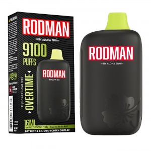 RODMAN By Aloha Sun 16ML 9100PF Nic Salt Disposable W/ Battery - 10ct Display*