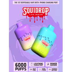 Squidrop Las Vegas 14ml E-liquid 6000 Puffs Disposable Pod - 10ct Display
