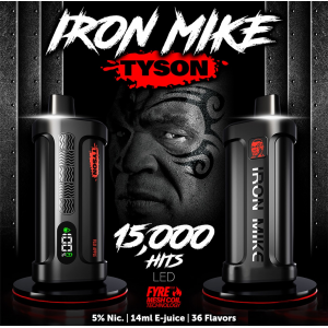 IRON MIKE Tyson 14ML 15K Puffs Disposable W/ LED Screen - 5ct Display*
