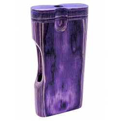 4'' Side Window Cut Purple Wood Dugout [TD3L] 