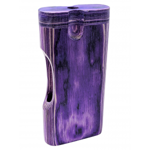 4'' Side Window Cut Purple Wood Dugout [TD3L] 