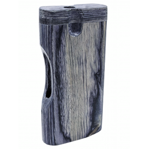 4'' Side Window Cut Black Wood Dugout [TR1L] 