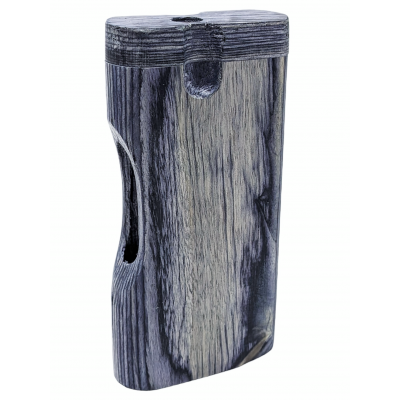 4'' Side Window Cut Black Wood Dugout [TR1L] 