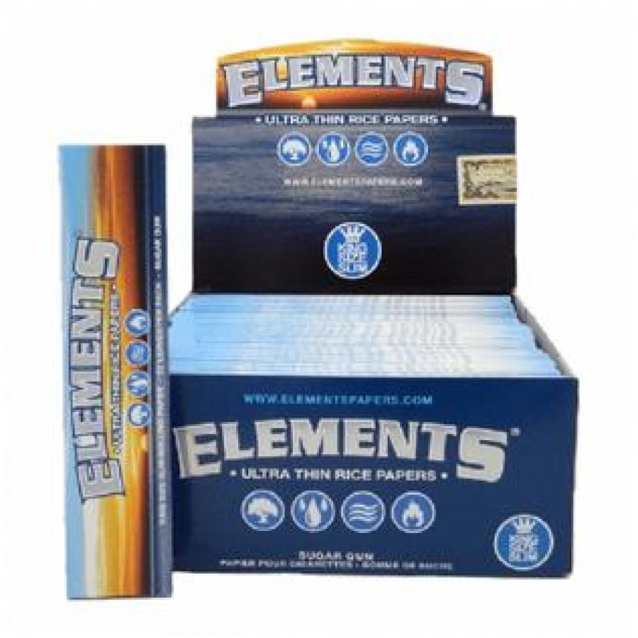 Elements Ultra Rice Paper King Size Slim - Display Of 50 Pack Elements Ultra Rice Paper King Size Slim - Display Of 50 Pack