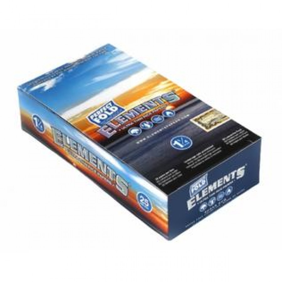 Elements Perfect Fold Ultra Rice Rolling Papers 1 1/4 Size - Display of 25 Pack Elements Perfect Fold Ultra Rice Rolling Papers 1 1/4 Size - Display of 25 Pack