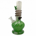 9" Dual Color Wrap Neck with Mini Frog Soft Glass Water Pipe - Glass On Glass [F587021G]