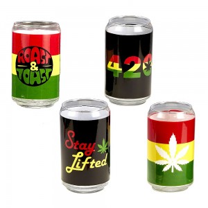 Set of 4 Beer Glasses - Assorted Design [82435]