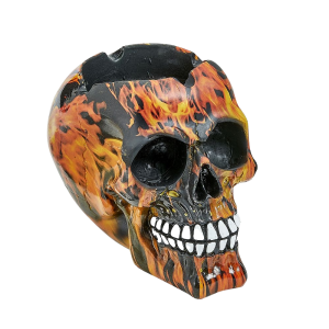 Flame Design Skull Ashtray [82488]