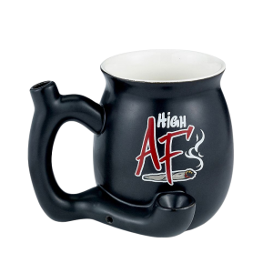 Matte Black Mug "High Af" [88157]