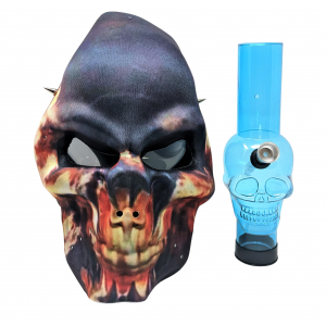 Character Gas Mask In Gift Box W/ Acrylic Pipe - [GM-PIN3]