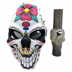 Character Gas Mask In Gift Box W/ Acrylic Pipe - [GM-PIN4]