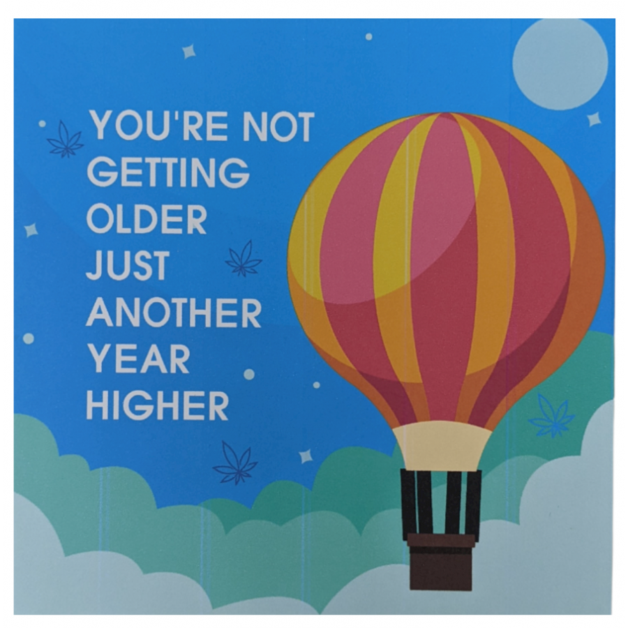 "Another Year Higher" Hot Air Balloon Greeting Card w/ Popup "Another Year Higher" Hot Air Balloon Greeting Card w/ Popup