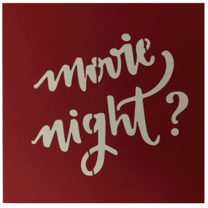 "Movie Night" Popcorn Greeting Card With Popup 