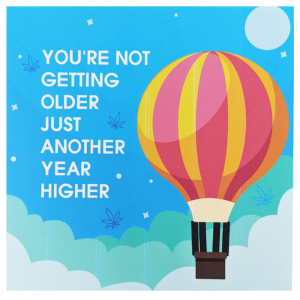 "Another Year Higher" Hot Air Balloon Popup Birthday Card