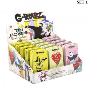 G-ROLLZ | Banksy's Graffiti - Medium Storage Boxes Set - 15pcs 4.5 x 2.5 x 1in [BG3351]