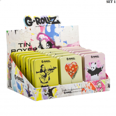 G-ROLLZ | Banksy's Graffiti Large Storage Boxes 15pcs in Display - 5.3x3.3x1in [BG3352]