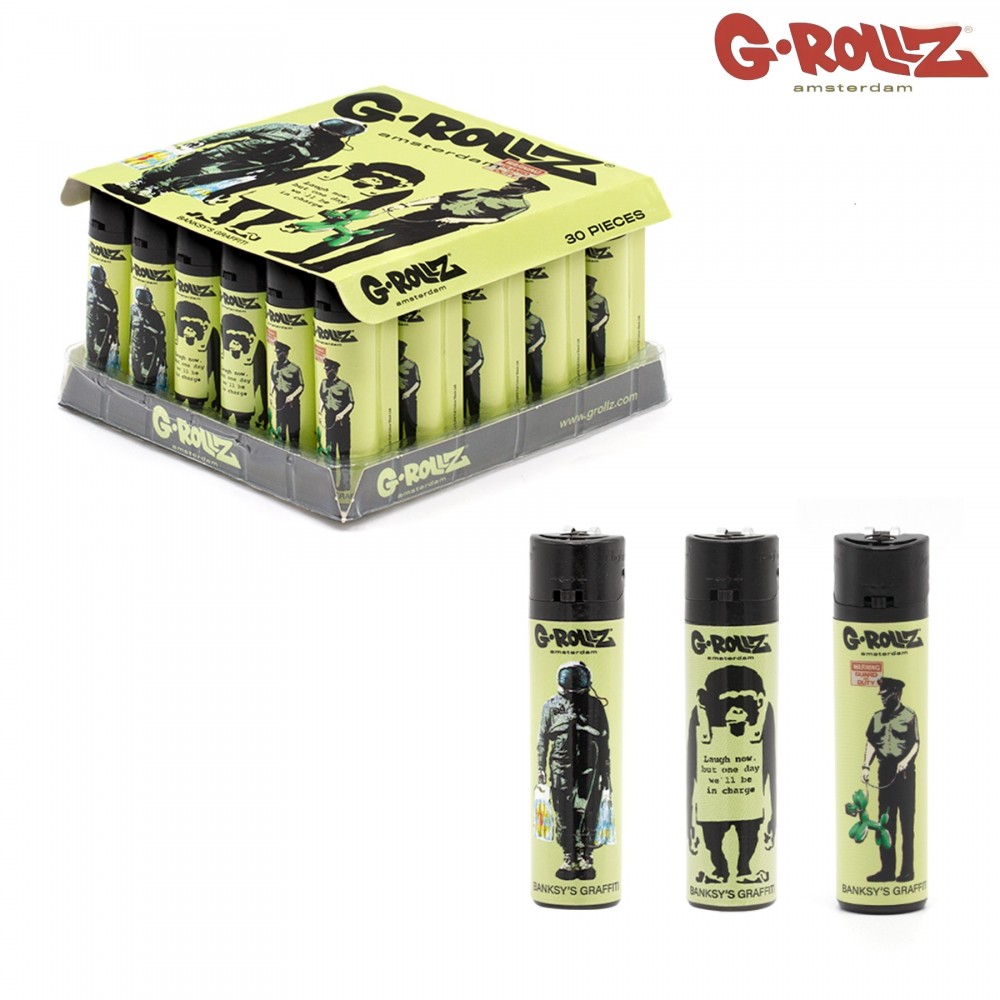 G-Rollz | Banksy s Graffiti Lighters - Design 3 - 30ct Display [BG3450]